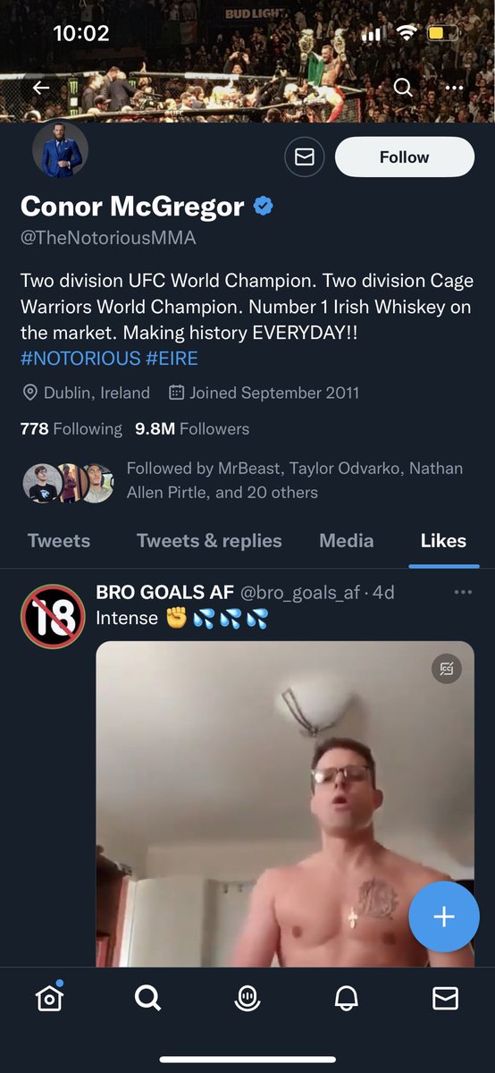 TimothyClark25's tweet photo. @TheNotoriousMMA wild asl😭 https://t.co/VoIZFxDn1t
