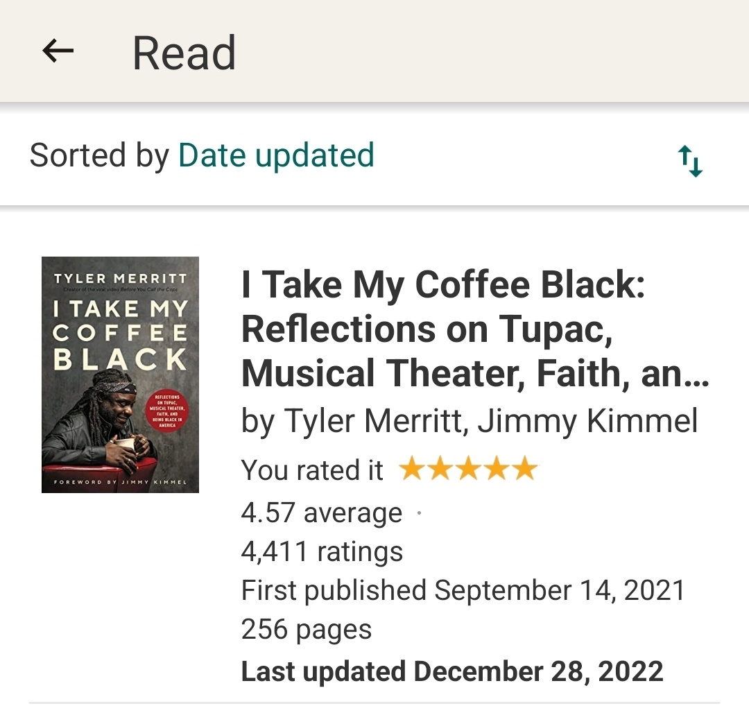 SraRGmz's tweet photo. @goodreads @TTMProject I Take My Coffee Black!! ☕️ https://t.co/U6UNP5M1PI