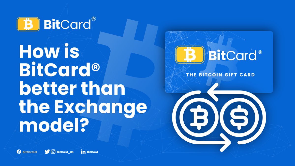 Bitcard_US's tweet photo. How is #BitCard much better than the Exchange model? 🔁

- All of the funds are stored in cold wallets 🏦
- US funds are FDIC Insured ✅
- The liquidity is very high 📊

Buy a BitCard Today:
https://t.co/sjPh6rnOou https://t.co/2c4xhVaixK