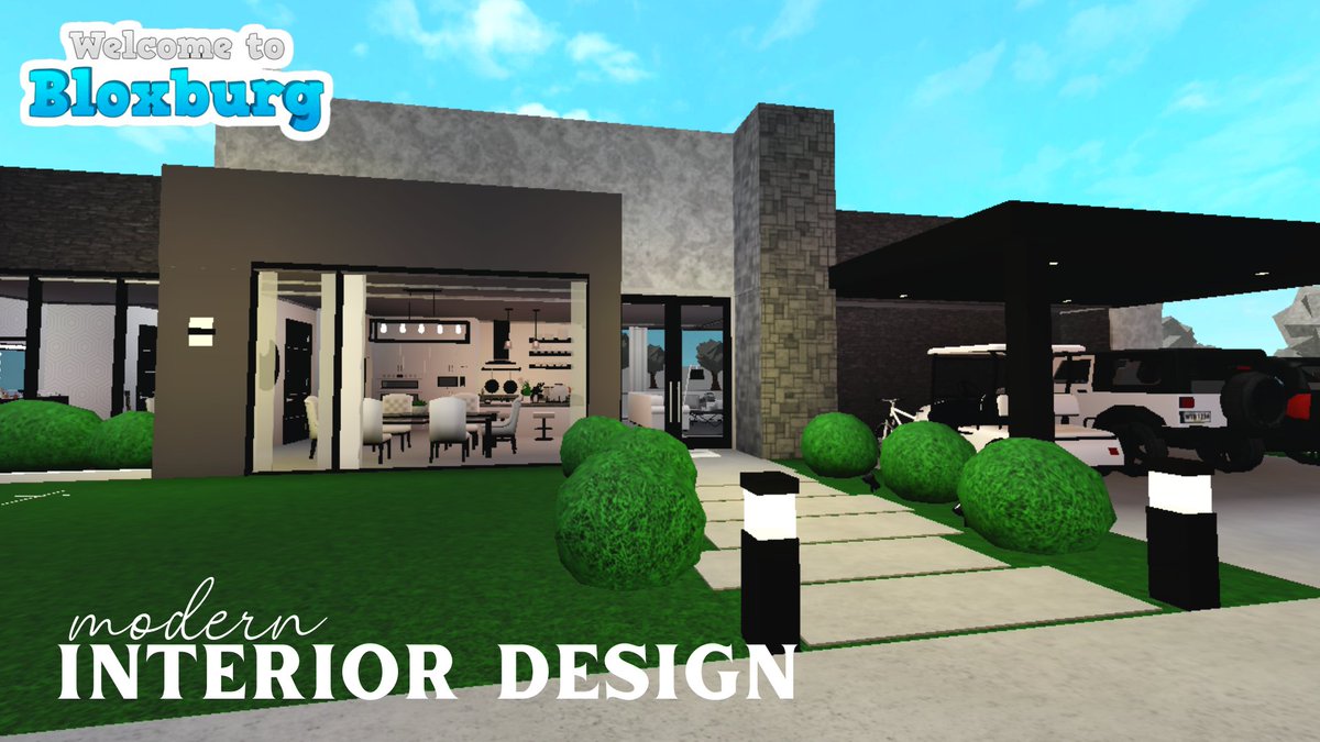 1 Story House Design Bloxburg