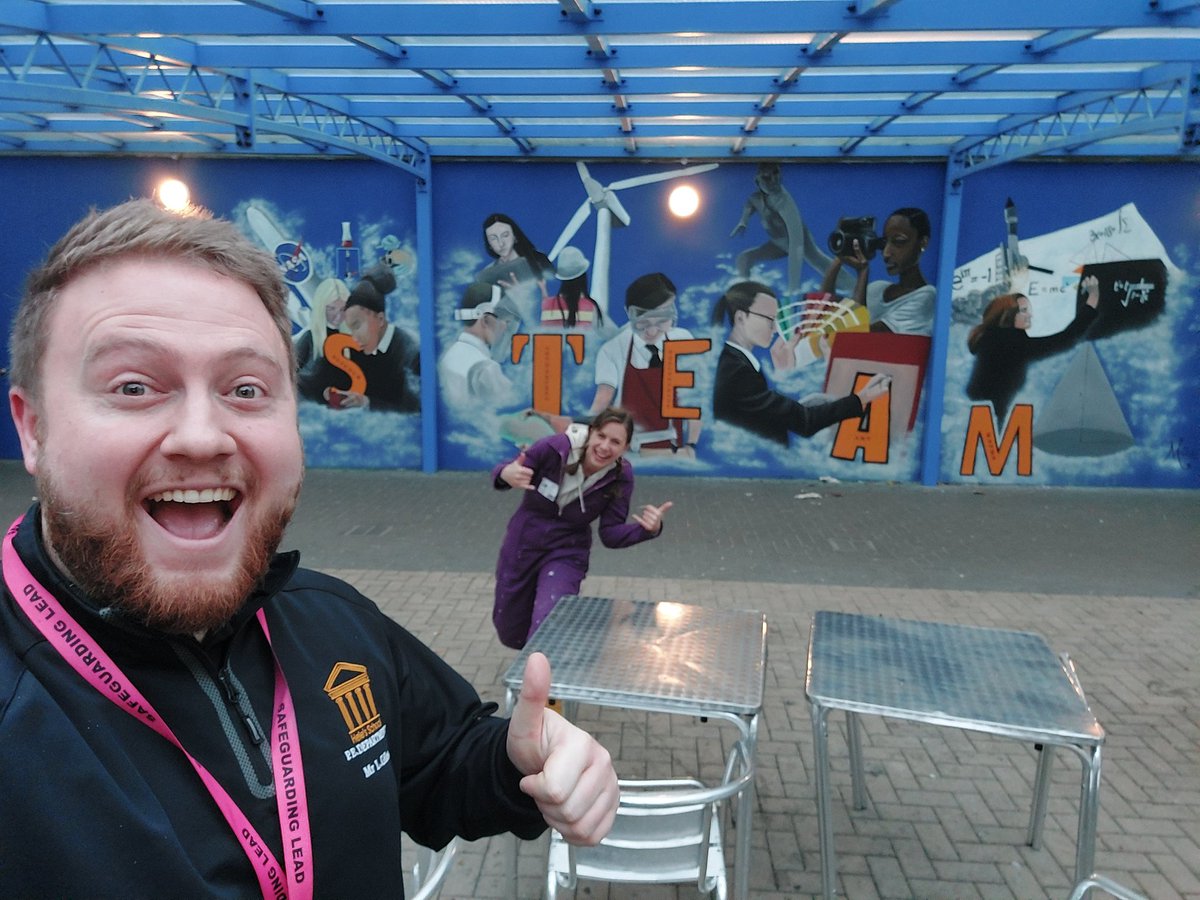 Look at our brand new STEAM Careers Mural created by the one and only Mrs Murals! <a href="/HelesCareers/">Heles School Careers</a> <a href="/HelesSchool/">Hele's School</a> @High_Heles #science #technology #engineering #arts #mathematics