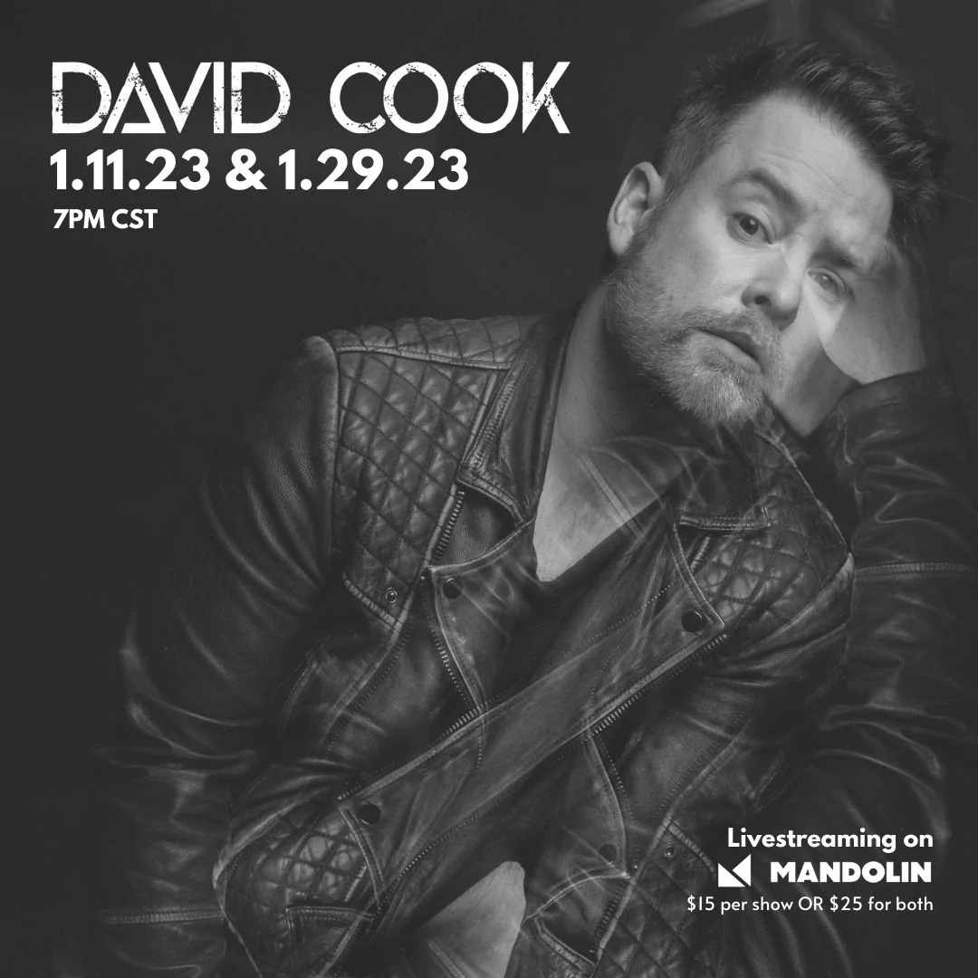 mandolinlive's tweet photo. Are you joining us tonight for @thedavidcook live on @mandolinlive? He's coming to living rooms worldwide at 7pm CT (and better yet, there's another stream happening January 29th @ 7pm CT). 

Get your tickets here: https://t.co/D3ymgMjyhw https://t.co/Wf8XMLFsT7