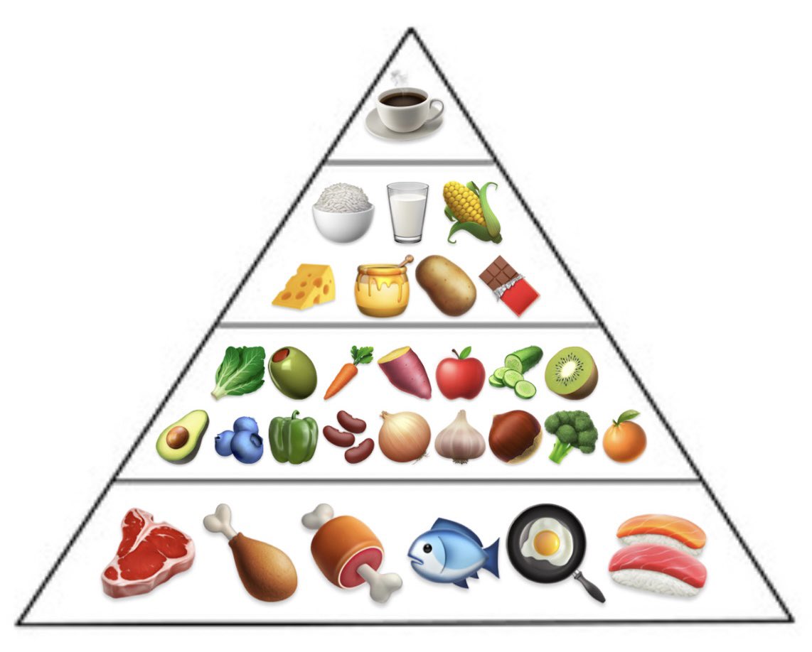 maxlugavere's tweet photo. My food pyramid https://t.co/RcKlj702xt