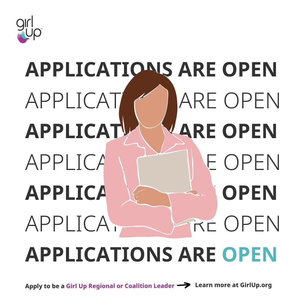 Applications to be a #GirlUp Coalition or Regional Leader are now OPEN! 🙌 Apply before Feb. 3 to help unite Girl Up Clubs and their communities in the movement for global gender justice. bit.ly/CLRL23