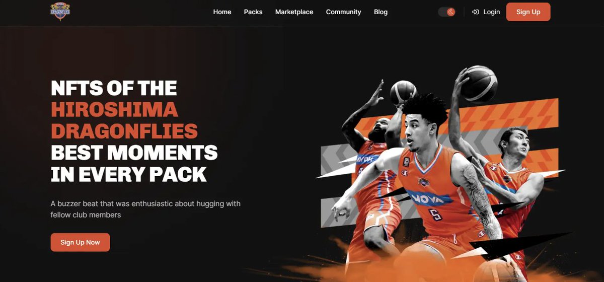 JackSparrow_420's tweet photo. Hiroshima Dragonflies, the basketball team under Japanese men's professional basketball league - "B League", is launched their first NFT Marketplace.
Do check'em out , it is wonderful ππ₯π
#DFdunkNft #DFdunk
@sumitkapoor16 https://t.co/NINXwpEEcp