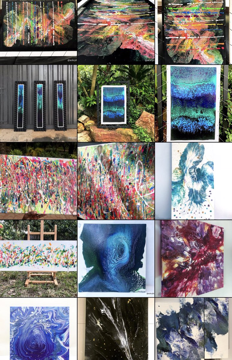 Hi. I’m Ewura Ama, abstract artist from #Ghana🇬🇭. 
Happy #PortfolioDay 🤗🥳