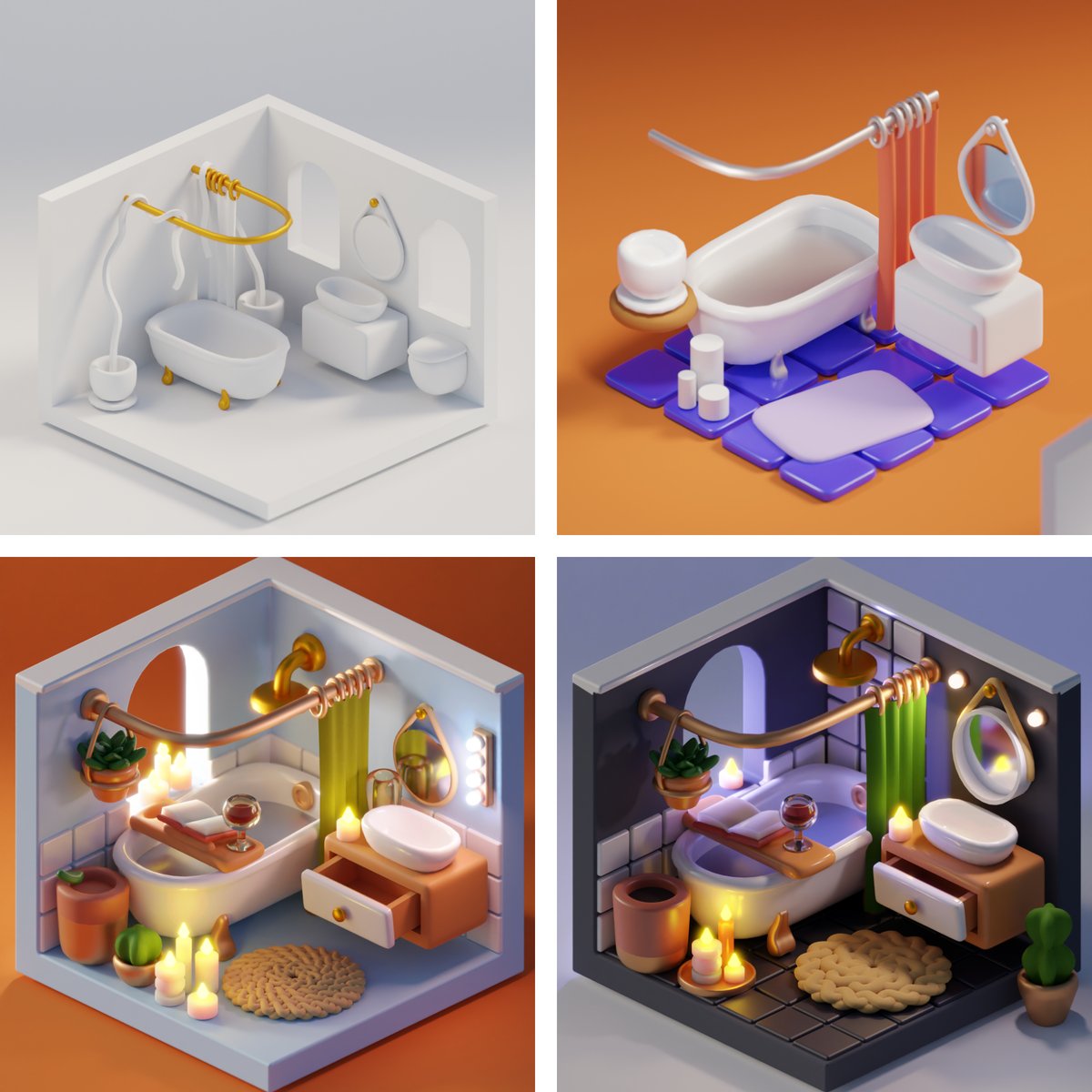 juliestrator's tweet image. I made more #Blender tutorials for @NVIDIAStudio 😊 Wanna see how I modelled this room and listen to me chat about composition, color and other important things to think about while modeling? 
Check out the video: youtu.be/v1zVs0-tcWo
#3dart #3dtutorial @BlenderArtists