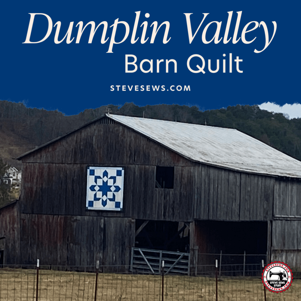 Dumplin Valley Barn Quilt is a blog post about a barn quilt near Mount Horeb Elementary in Jefferson City, Tennessee. #barnquilt #jeffersoncitytn 

Read more: stevesews.com/dumplin-valley…
