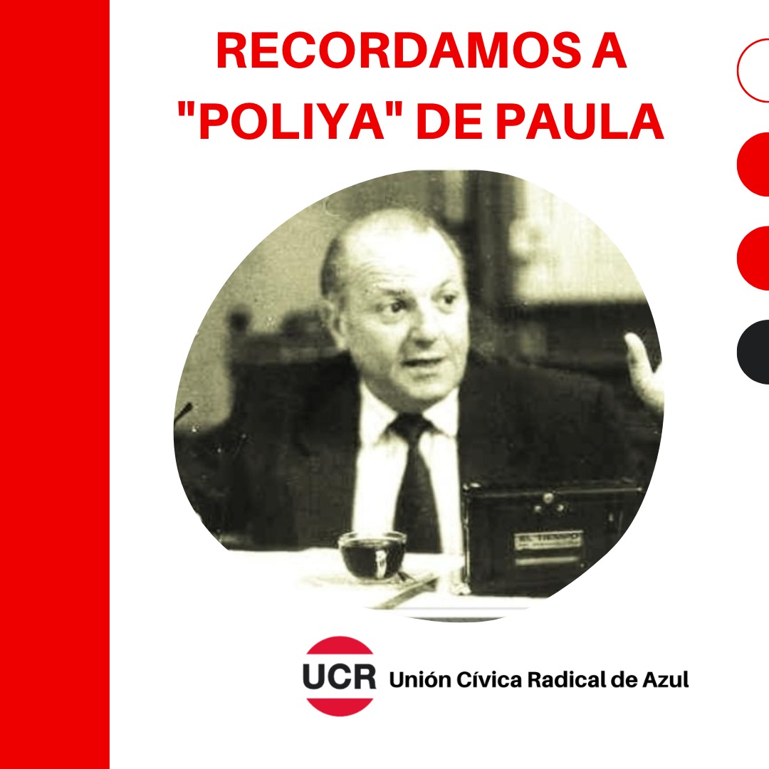 ucrazuloficial's tweet photo. Recordamos a Rubén César De Paula
Se cumplen 29 años del fallecimiento de "Poliya", el Intendente de la democracia recuperada en Azul. Su figura nos llena de orgullo y es recordada de igual forma por la comunidad azuleña.
#poliyaeterno #depaula #ucr #ucrazul #ciudaddeazul https://t.co/MwYiLYfblU