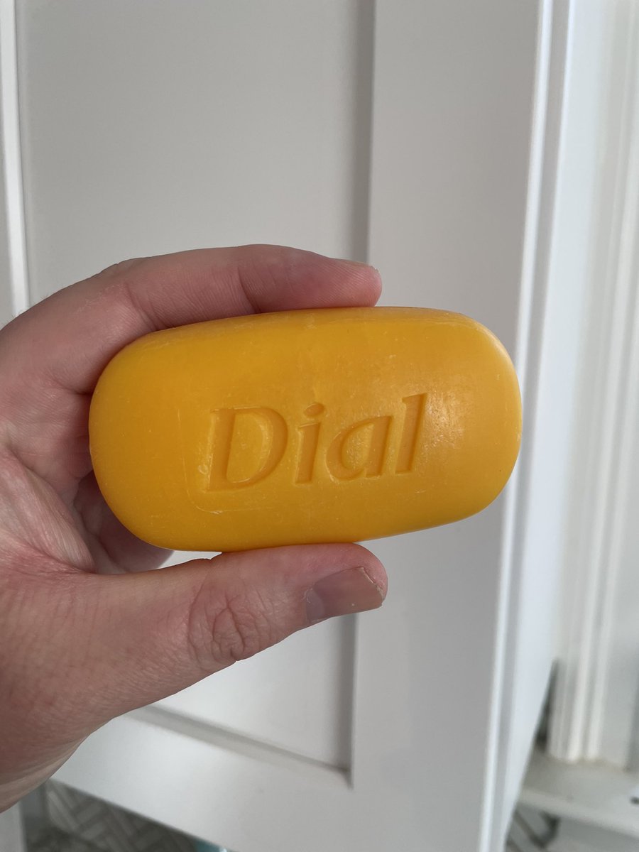 Whateversclever's tweet photo. Couldn’t afford the fancy foaming soap  but discovered their bar soap is antibacterial too at half the price.  Thanks, #dial https://t.co/7VaJnfd84s