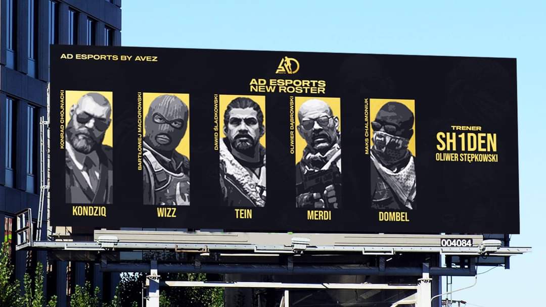 Oficjalnie zostalem częścią projektu AD esports by 
<a href="/AVEZ_esport/">AVEZ Esports</a> z którym już rozegraliśmy już pierwsze kwale do Arrmy Masters <a href="/ARRMYgg/">arrMY</a>
które oczywiście wygraliśmy, pokonując w final Main Skład Avez
Szef dombel pozdrawia
<a href="/sh1den_/">Oliwer 🦝</a>
<a href="/KondziQxDxP/">KondziQ</a>
<a href="/CsgoMerdi/">merdi_cs</a>
@teinofficial19 
<a href="/wizz/">楓</a>