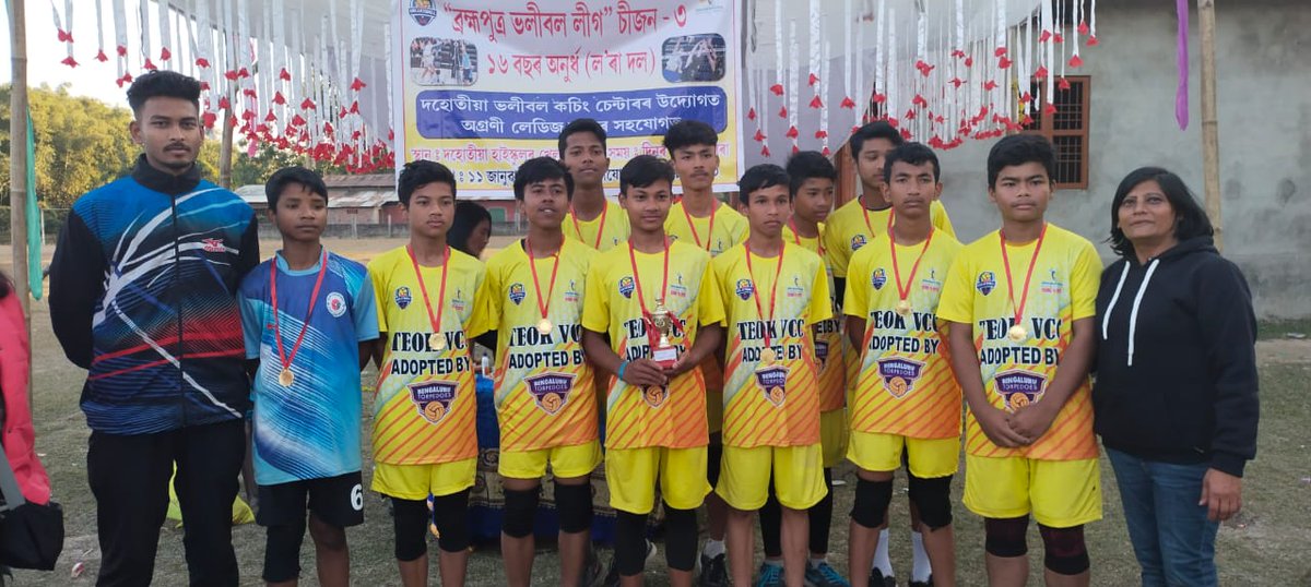 Hi @TorpedoesBLR, Congratulations  ! your brother  franchise  i.e., the Teok Under 16 boys team of Brahmaputra Volleyball League won both their home and away matches and entered the Jorhat dist final league @ankitnagori27 @_SimplySport @PrimeVolley @VishalJaison