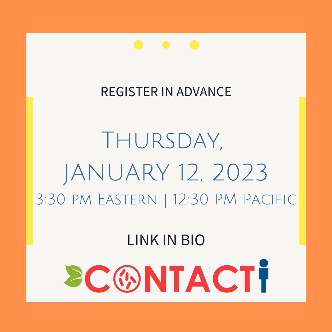 ps_sci's tweet photo. Last chance to register for the #CONTACT January Webinar #TheFutureIsNOW ~ How #data sharing enhances #FoodSafety @IntFreshProduce @cremeglobal @WesternGrowers @USDA_NIFA #PSWS #datascience #learn #explore ~ You can register at the link in bio! #produce #webinar #education https://t.co/QbFPwkQAwW