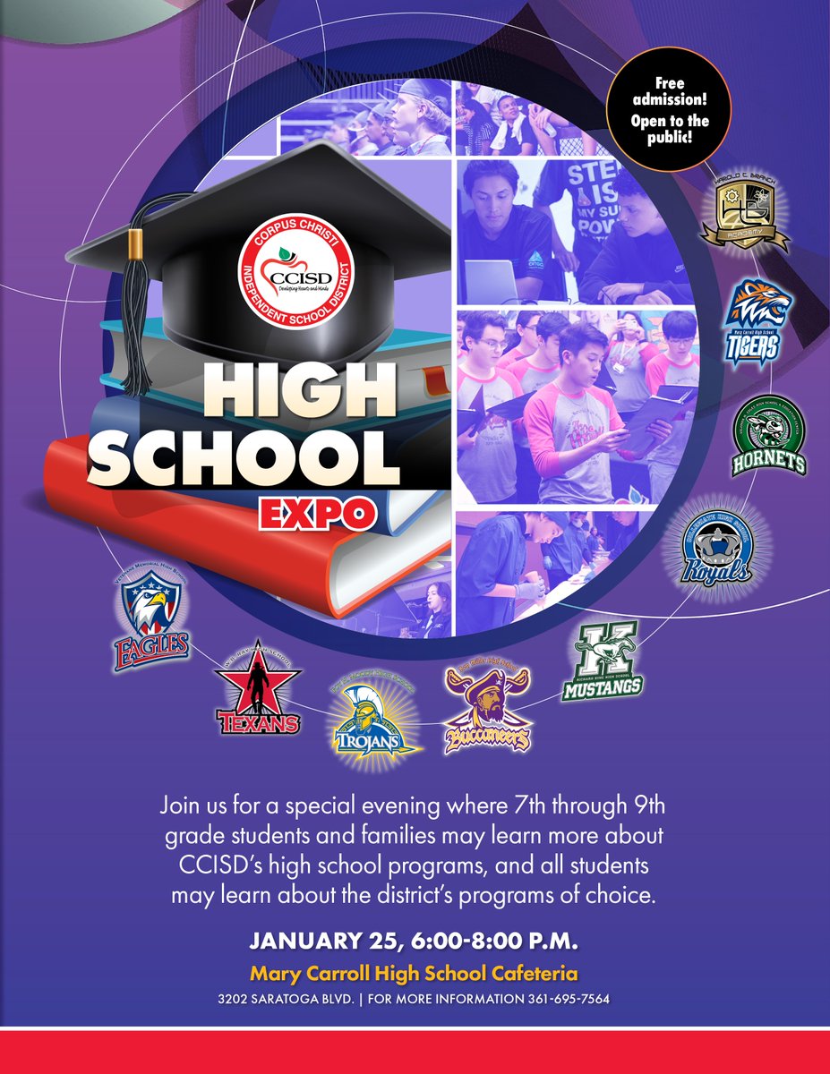 Come find out what Career/Technical Programs our schools have to offer!  <a href="/DrSandraClement/">Dr. Sandra Clement</a> @AdvancedCcisd <a href="/CCISDCTE/">CCISD Career Technical Education</a> <a href="/ccleadservant/">Dr. Kimberley Donaldson James</a> <a href="/r0hernandez/">Dr. Roland Hernandez</a>