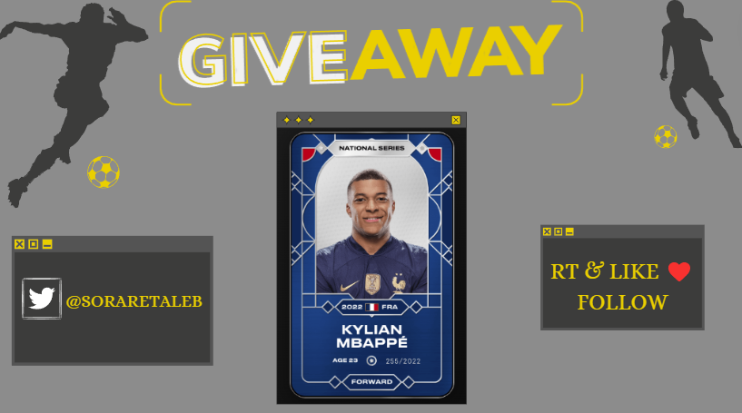 Unpetitgiveaway's tweet photo. 🎁#Giveaway #Sorare🎁 42/50

Pour aujourd'hui Midi-Minuit toutes les 15 minutes un manager vous offre une carte🔥

Il suffit de👇

-RT &amp;❤️
-Follow @SorareTaleb  &amp; @Unpetitgiveaway 

⏳22/01 à 20h 

GL🍀

#SorareGiveaway #ETH #NFTGiveaway #Concours #NFT #CryptoGiveaway https://t.co/JFYezgtJvb