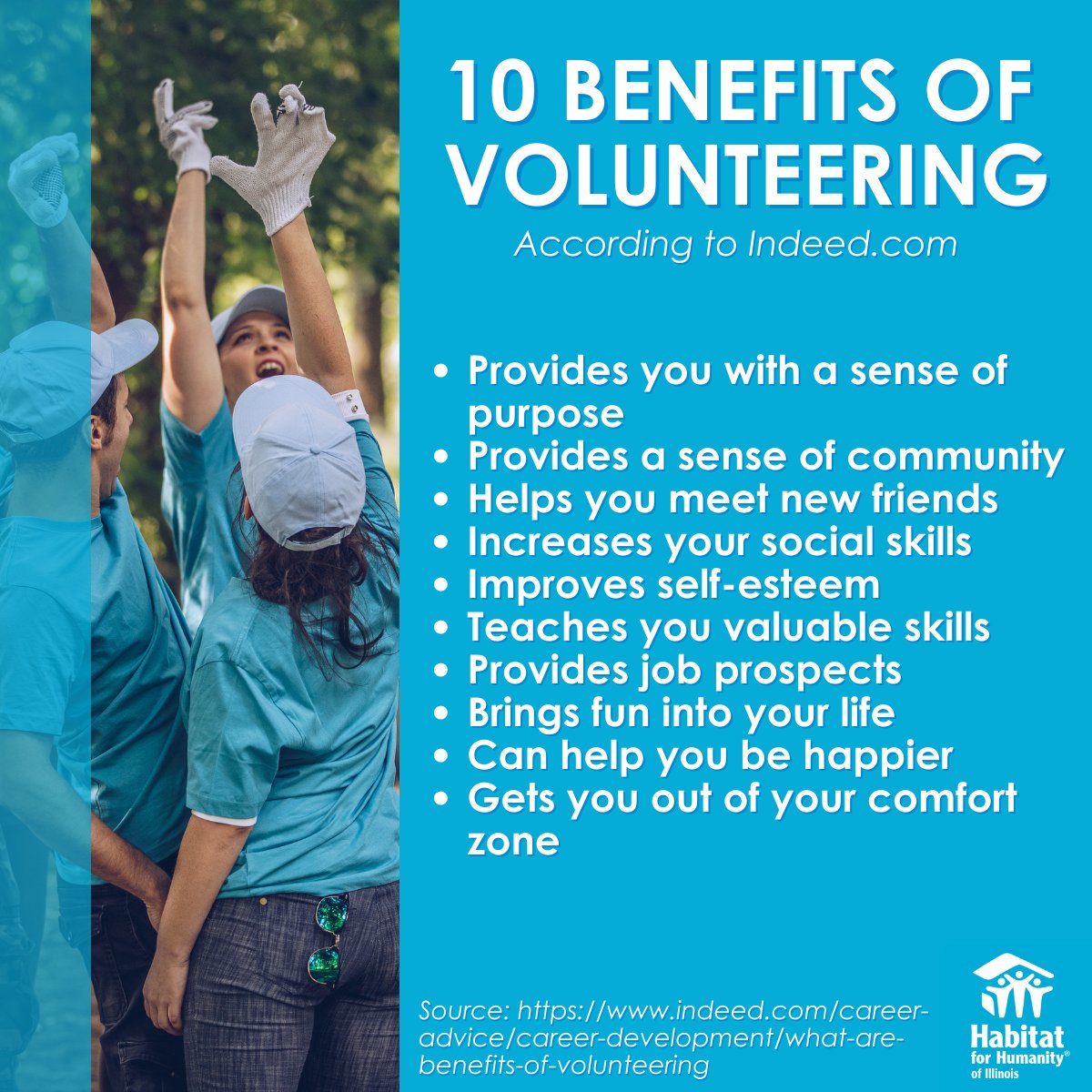 Make volunteering your New Year's Resolution and reap the benefits! 

Learn More: indeed.com/career-advice/…

#Volunteering #Volunteer #WhyVolunteer #DoGood