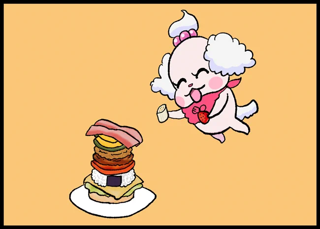 ゲームみたいなバーガーを作るペコリン 