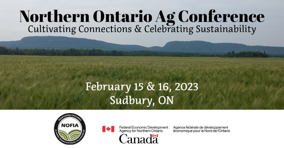 Have you registered for the Northern Ontario Ag Conference yet? Check out our great line-up of speakers: nofia-agri.com/northern-ontar…

We look forward to seeing you there! #northONag