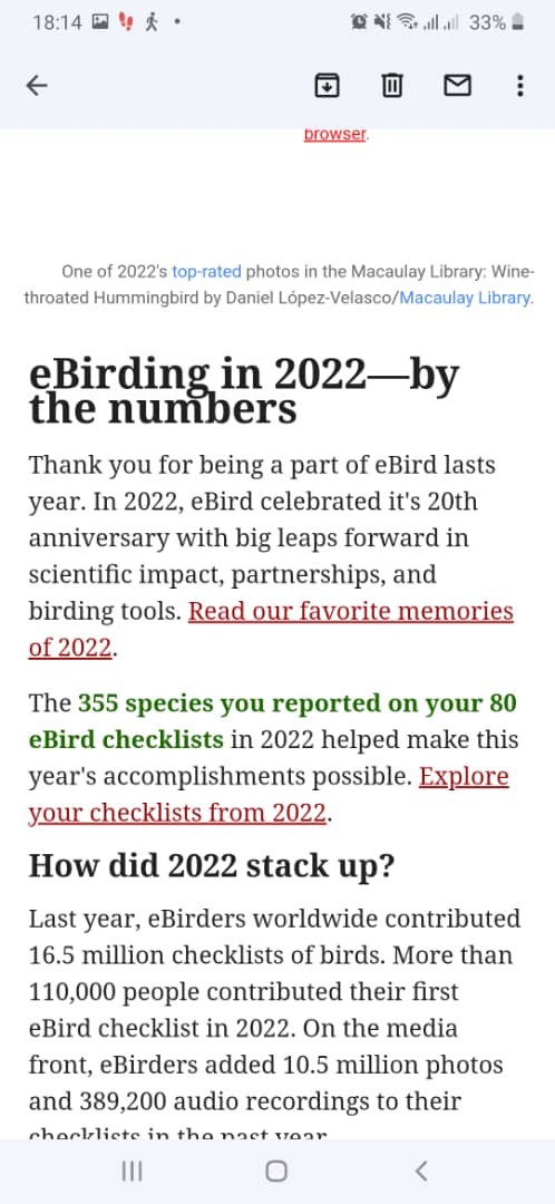<a href="/BirdsongPlanet/">PlanetBirdsong</a> Congratulations to @remymbonigaba and <a href="/josephlionceau/">Joseph Lionceau</a> for their bird sound recording activity in Rwanda. 40 recordings from Remy and 20 from Joseph, uploaded to eBird @claudiennsabagasani submitted 355 species in 80 lists. Great interest in birding in Rwanda!