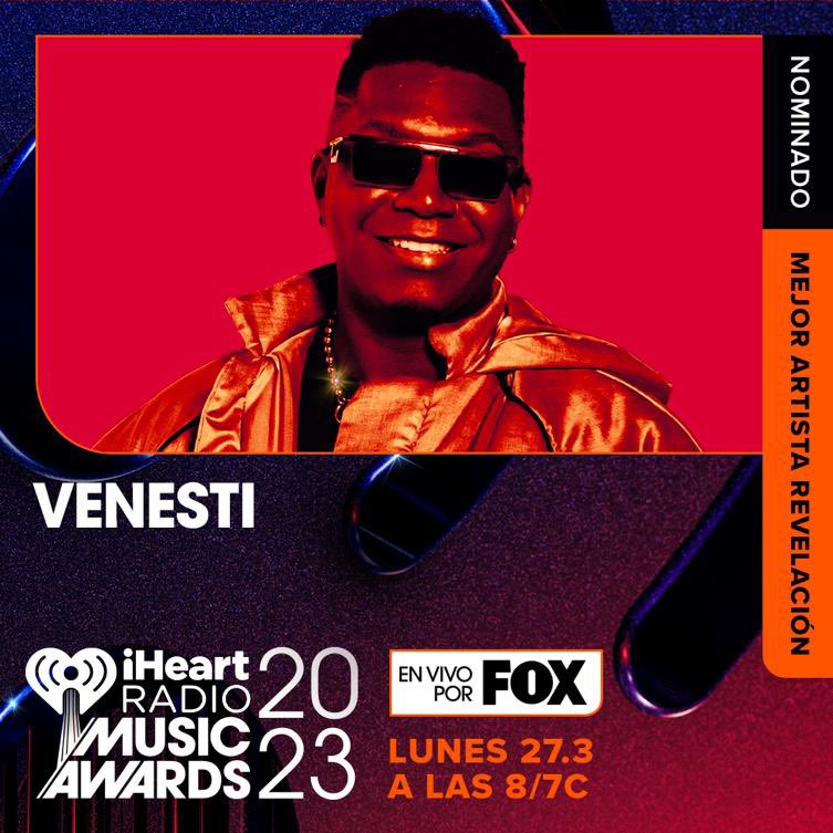 elitemedia360's tweet photo. Venesti empezó con buen pie el 2023 con la nominación a los #iheartAwards 👉 #MejorArtistaRevelacion 🔥🔥🔥 Felicidades!!! @venestimusic @iheartlatino @iheartradio 
🤜🏻🤛🏻 #Venesti 🏆 https://t.co/3uw2yJnyOS