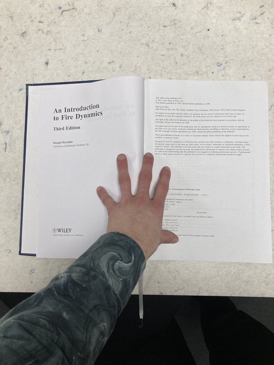 Hardback version of "An Introduction to Fire Dynamics" in an A4-ish format. Ideal for folks like me with impaired vision - like me 😛