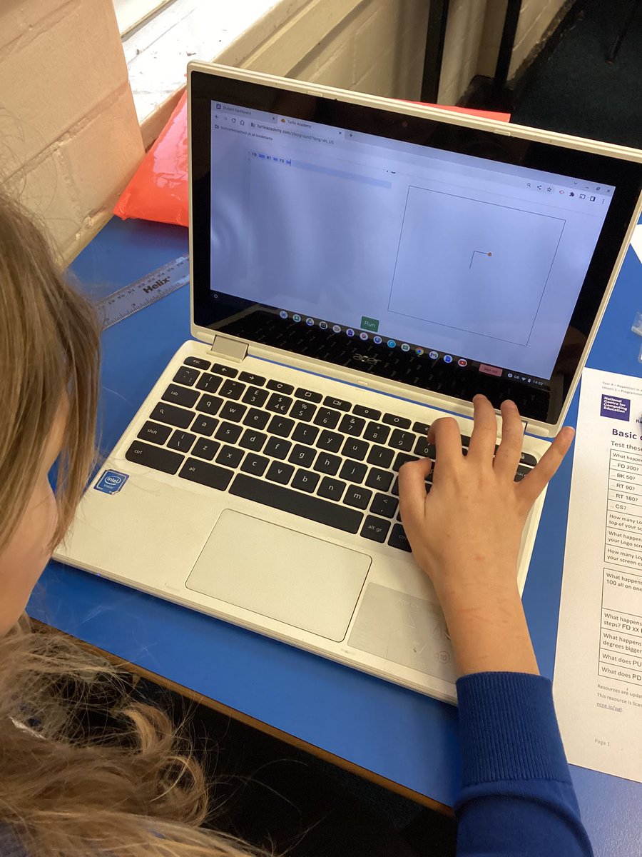 Burnopfield_sch's tweet photo. Year 4 enjoyed using βLogoβ to explore coding this afternoon. #computingburnopfield https://t.co/t1ihuFGsqq