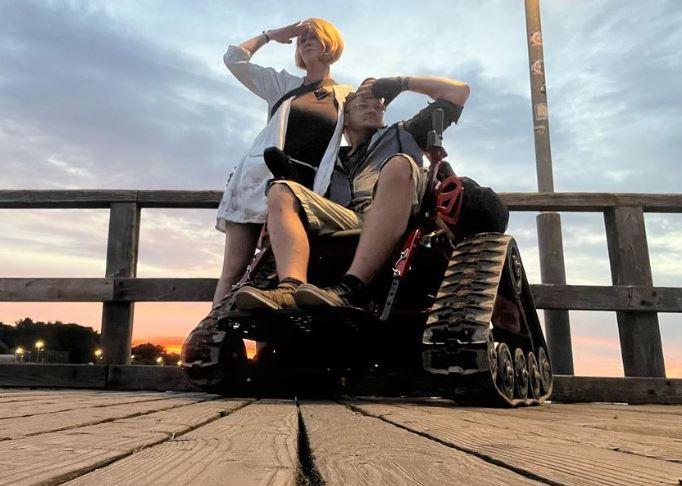 SPINALpedia's tweet photo. Gilbert, who has MS, and his wife rent out his beloved Trackchair to those traveling to their country of Germany. Learn more about renting Wall-E https://t.co/h0bHV3UVY4 #trackchair #germany https://t.co/wZY5kptkRL
