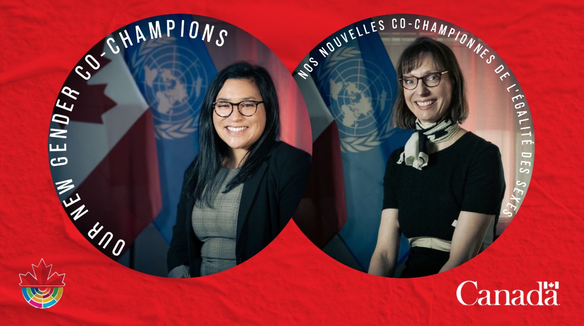 CanadaUN's tweet photo. 🇨🇦 appointed 2 gender co-champs to promote our #GenderPledge &:
•Promote gender equality language in committees
•Advocate perm missions to develop their own Gender Pledge
•Encourage gender balance dels in formal meetings
•Highlight training opps on gender-based(+) analysis https://t.co/M3TKAfPxpV