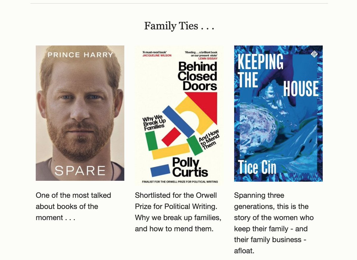 andothertweets's tweet photo. When Harry met .. Tice @ticecin!
Hilarious that @bookshop_org_UK's newsletter put #Spare and #KeepingtheHouse together!
A whole new audience for Tice Cin's amazing novel. Gonna blow some minds. https://t.co/WzEHdXzn04