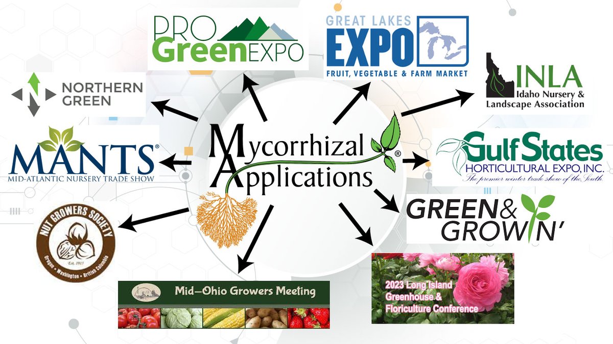 MycorrhizalApp's tweet photo. Check out our latest Mycorrhizal Applications Company Update: 
https://t.co/IQiNknGnsT
Our team is on the road this month, exhibiting and educating at 10 industry Trade Shows within the next few weeks.  We hope to see you at some of these important events! https://t.co/skuQcczzkX