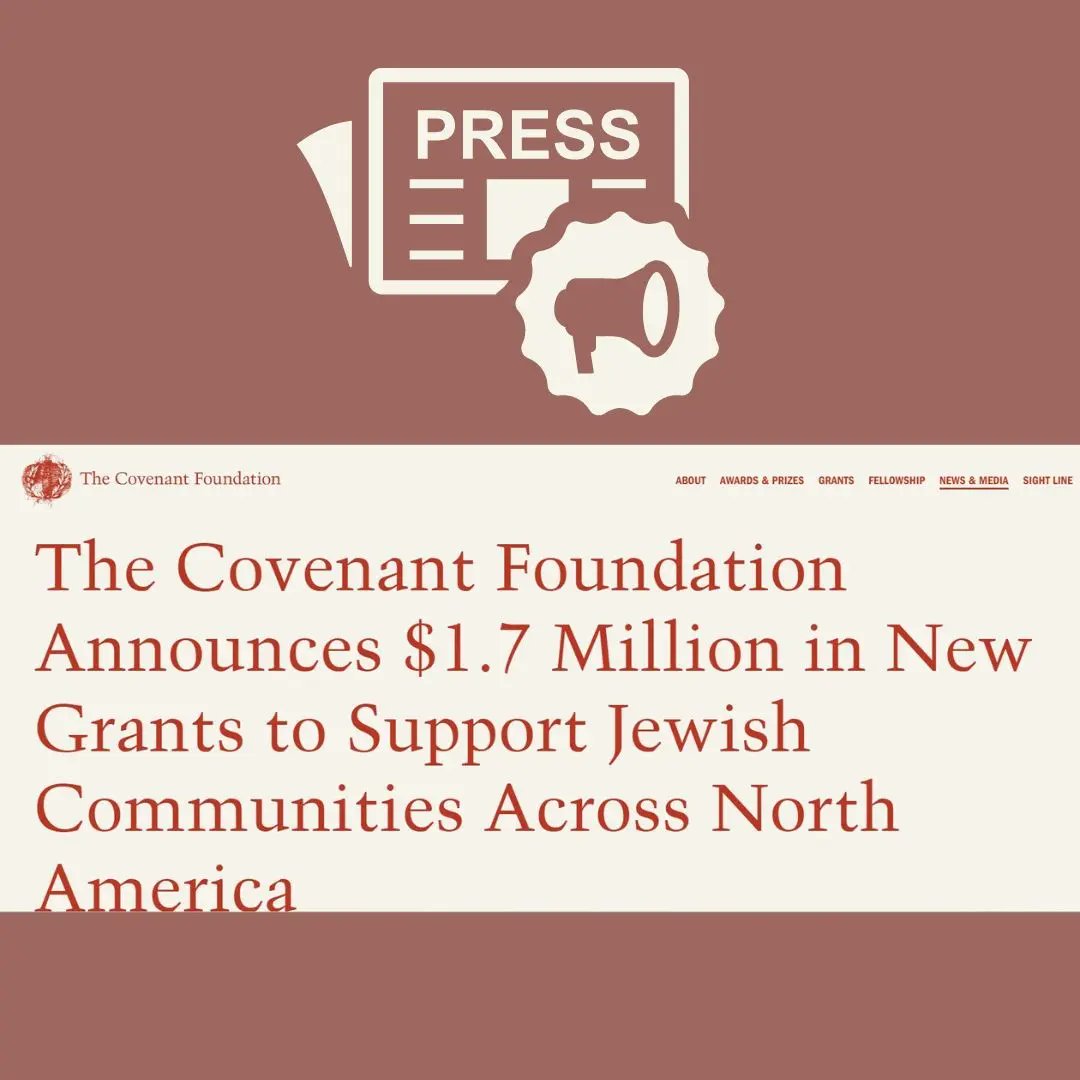 We are thrilled to be a grantee of The Covenant Foundation! 

With this award we will expand our teen mentorship programs and launch Shomrim, a yearlong inspirational journey for teens.

Stay tuned for more info and applications starting March 2023.