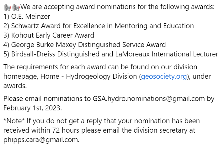 GSA Hydrogeology Division tweet media