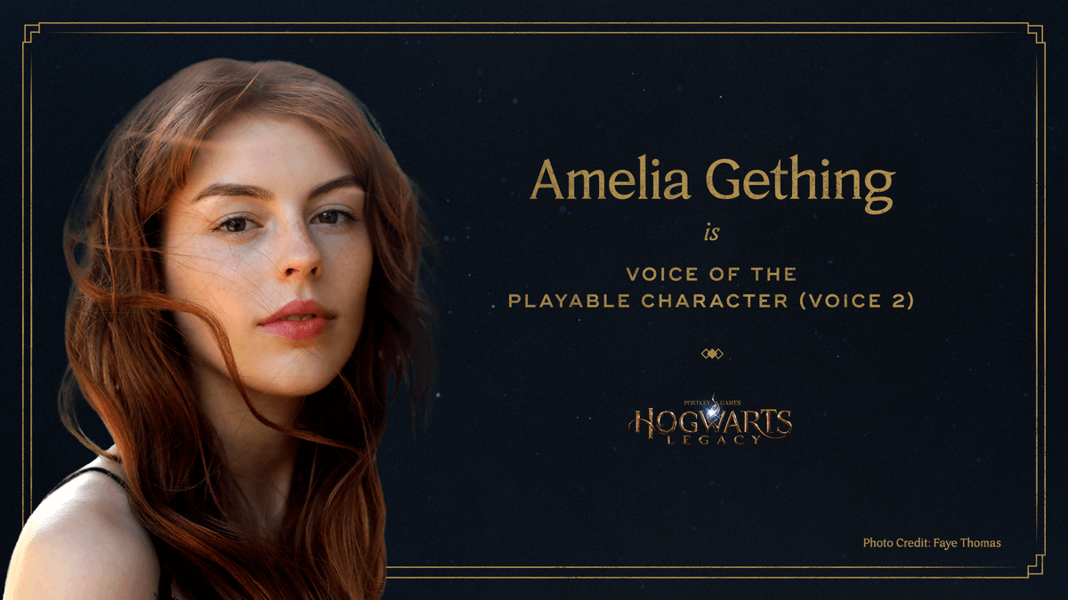 Amelia Gething shares her talent as Voice 2 of the Playable Character. #HogwartsLegacy