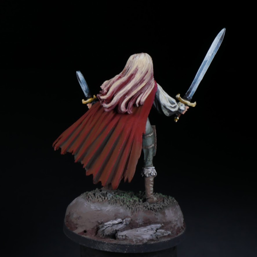 tex_red's tweet photo. G, the rogue in our merry little band. She's one of the magicians in the circus and they're both competing for the prime spot in the show.
.
.
.
.
@darkswordminiatures 
#pathfinder2E #pathfinder #dnd #fantasy #extinctioncurse #miniatures #darkswordminiatues https://t.co/8RLQctNjmY