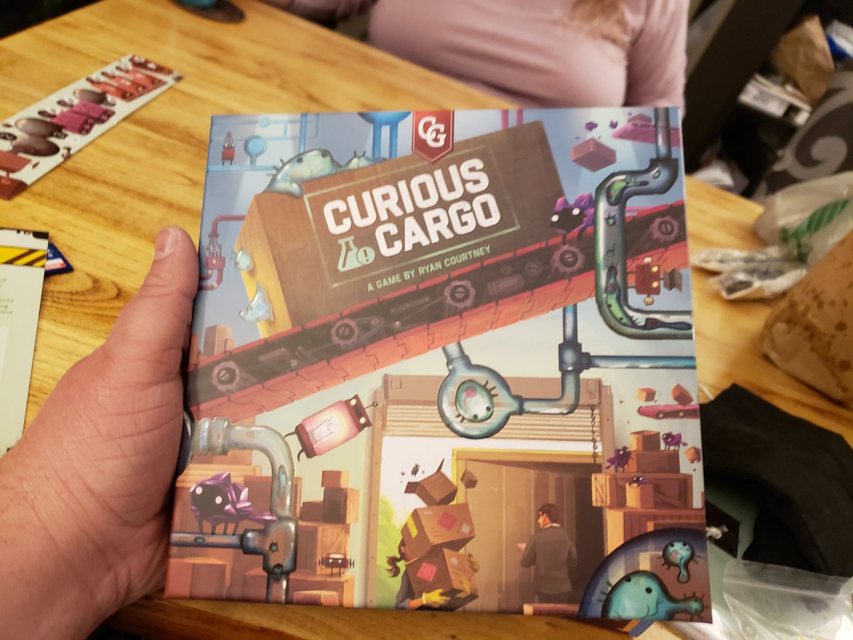 wristlock098's tweet photo. Doing a little homework ahead of time for next month's 417Gamer Podcast. Andrea kicked mu butt. We still like Curious Cargo by Capstone Games. Will it make our top 7? Who knows.
@Capstone_Games @moandrea @417gamers
#BoardGames #417Gamers #TuesdayGameNight #CuriousCargo https://t.co/8UxojGzL7g