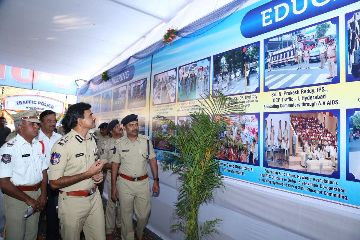 Hyderabad City Police on Twitter "HTP stalls displayed road safety signs,