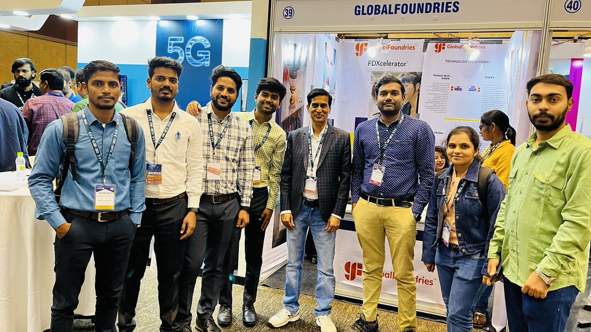 NSDCS_IITI's tweet image. @NSDCS_IITI members with Country Head of @GlobalFoundries Dr. Devesh Dwivedi at #VLSID2023
