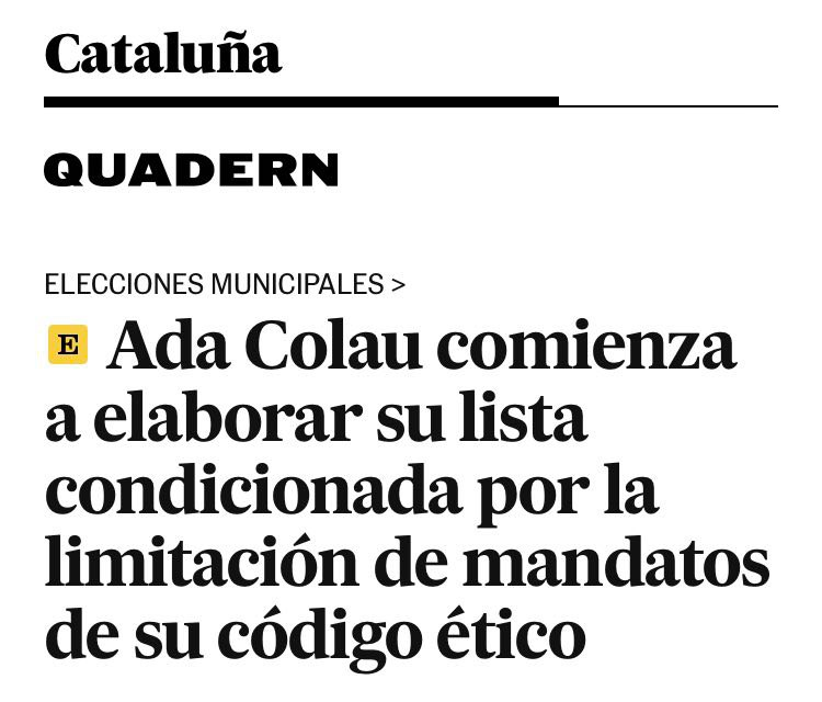 LauraMartiBCN's tweet photo. El cinisme de l'Ada Colau és malaltís. Ella sí que es pot saltar el seu propi Codi Ètic, però els demés l'han de complir al peu de la lletra. Algú així no és digne de dirigir els designis de la nostra BCN. #ColauNoCompleix https://t.co/laZUdrqUNj