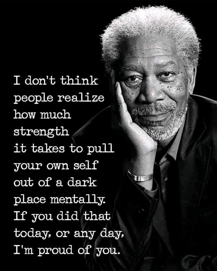 #Twitter People don't realize how much strength & energy it takes for those w/ #mentalillness to get out of bed, get dressed or go outside. When you're in a dark place, it's like being in a maximum security prison & each time you try to escape, you get caught #PTSD #depressed