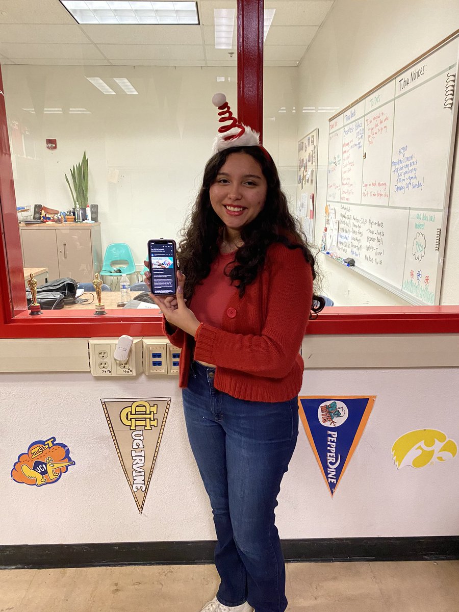 Congratulations to Melissa G. on your acceptance to Humboldt! We are so proud of you ❤️💙⭐️