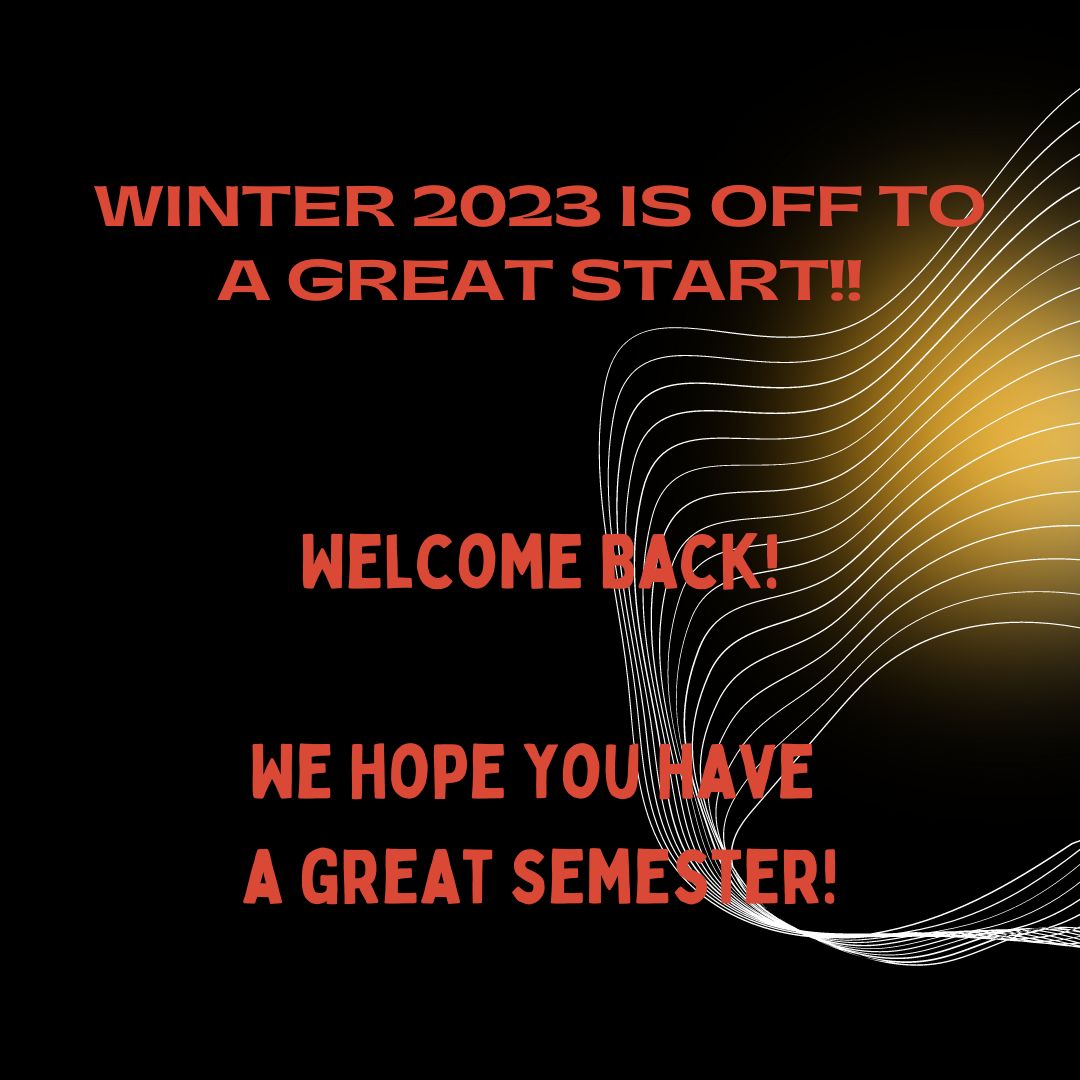 Winter 2023 is off to a great start! Welcome back! We hope you will have a great semester! <a href="/UoG_ARTS/">UoG_ARTS</a>