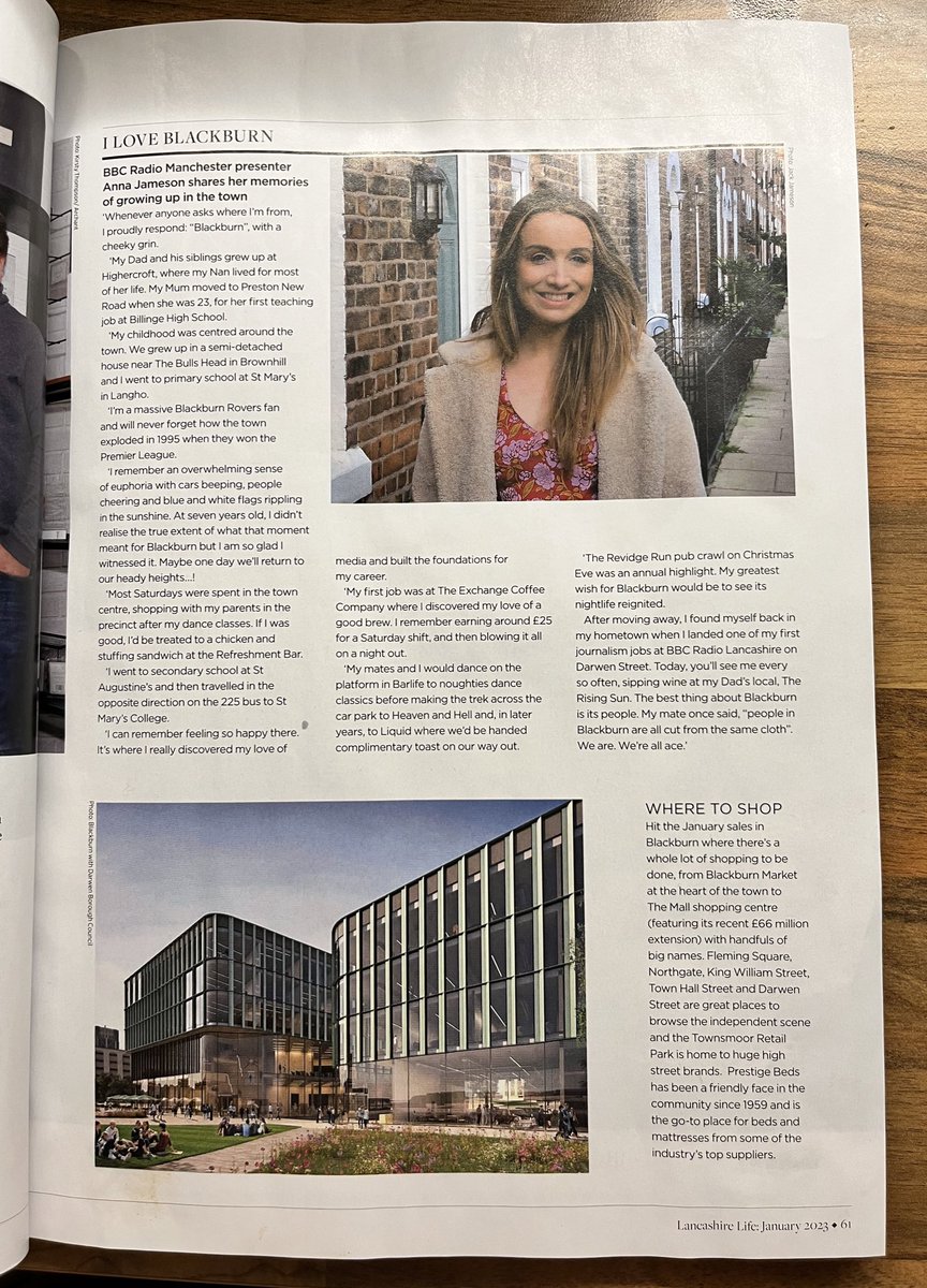 Thank you to @lancashirelife for including me in their feature celebrating Blackburn. 💖💖💖