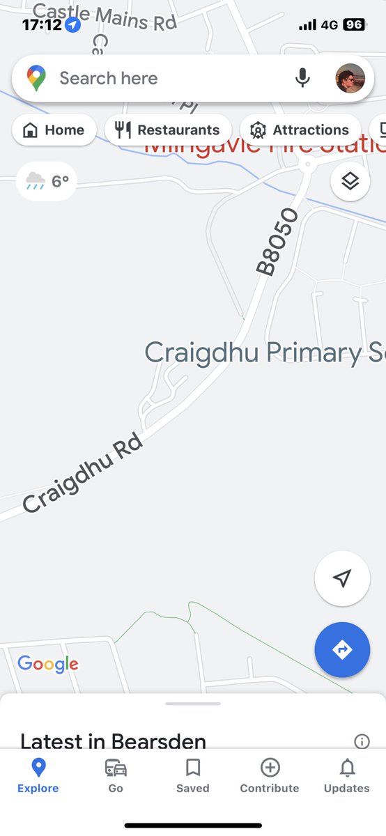 Watch out on the Craigdhu Road. Waterlogged pothole got me. <a href="/EDCouncil/">East Dun Council</a> this is dangerous! It needs fixed. Too dangerous to get a pic of the hole. Not happy!