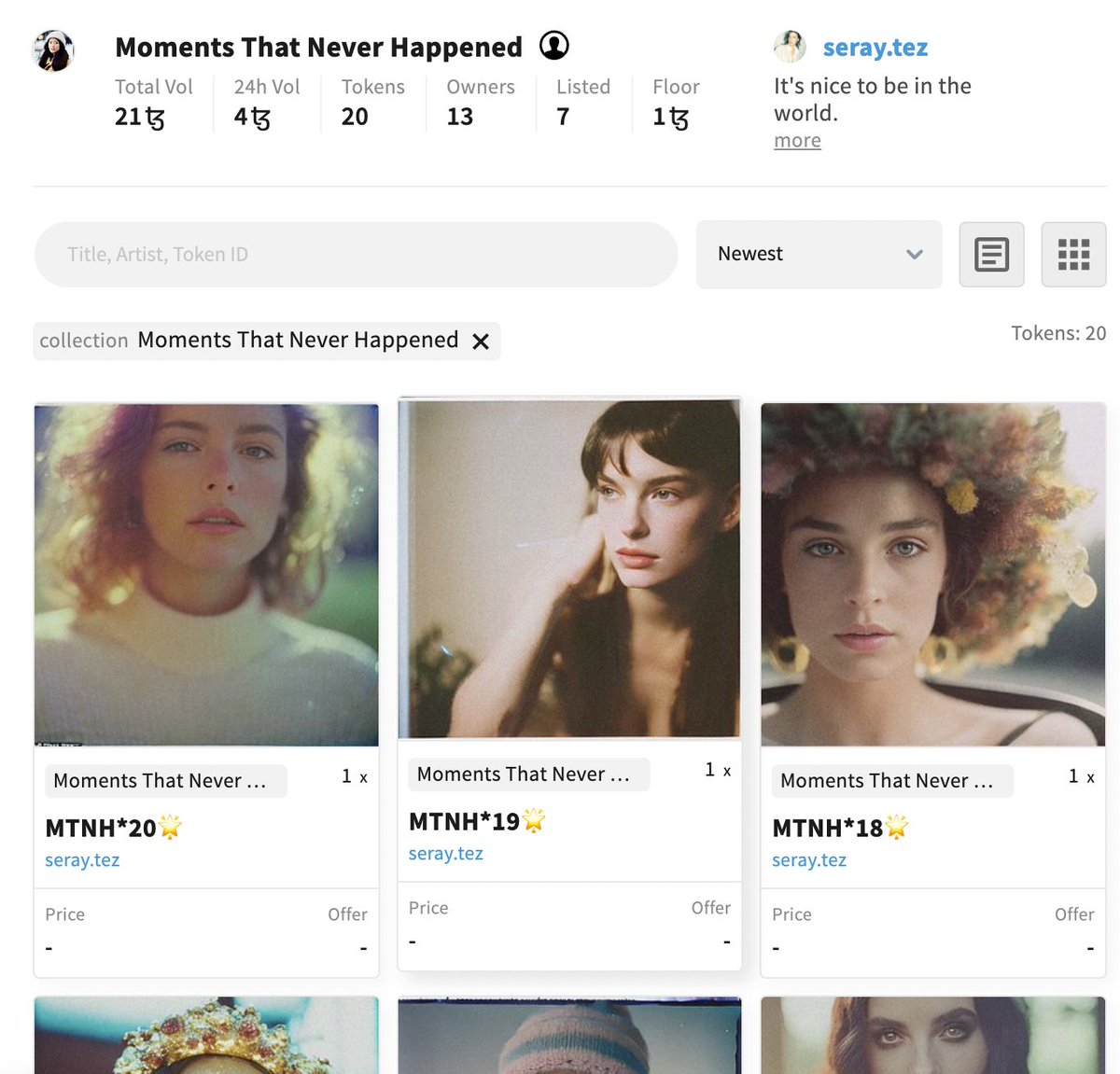 glitchybeauty's tweet photo. Moments That Never Happened*
1,00 ꜩ
Any event or experience within a moment can happen or be experienced in many different ways.
https://t.co/VEax7FKGEi
#aiartcommunity #ailust #mtnh https://t.co/VnBeaAJTBG