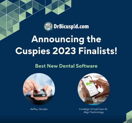 getAirPay's tweet photo. Our team is excited to share that @getAirPay  has been selected as a finalist for Best New Dental Software in the 2023 Cuspies. We are honored to go head to head with @Invisalign. 

Thank you @drbicuspid and everyone that voted.

#dentistry #dentists #dental #dentalsoftware https://t.co/QDalzPI4VO