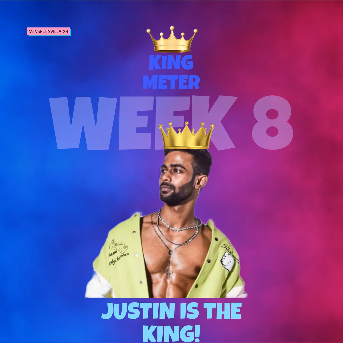 mtvwildvilla's tweet photo. Drop 🙌, to celebrate his victory!
Justin dcruz
#2023 #PyaarSamundarPaar #MTVSplitsvillaX4IsHere #MTVSplitsvilla #king #kingmeter #kingoftheweek #justindcruz #justinistgeking https://t.co/A7Cf87EzqT