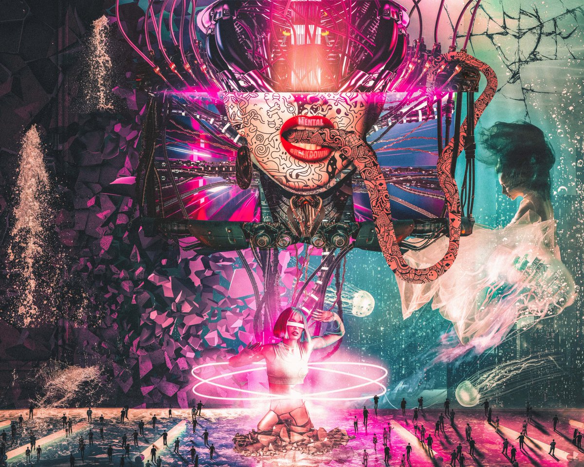 surreal24seven's tweet photo. I have a new strategy I am exploring. I do not want to do editions, but I want to sell some my work affordable to everyone. I listed these three 1/1 pieces as an experiment for $120 on Makersplace..Let the games begin 🤘🤘🤘

Link In Reply👇 https://t.co/RBqupsQVP1