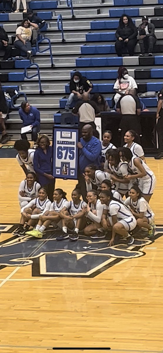 CONGRATULATIONS to the best coach in the game— Coach Hankerson for holding the record “675” WINS! She IS the most winning coach in all of Fulton Co Schools. 💯🏆🏆
