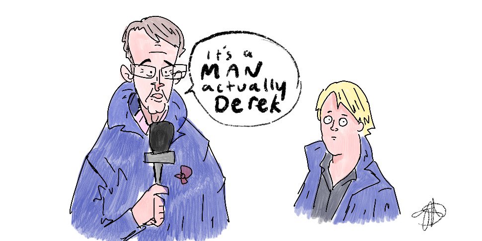 #comic #manactuallyderek #AccidentalPartridge #illustrationart #comedy #tvmoment