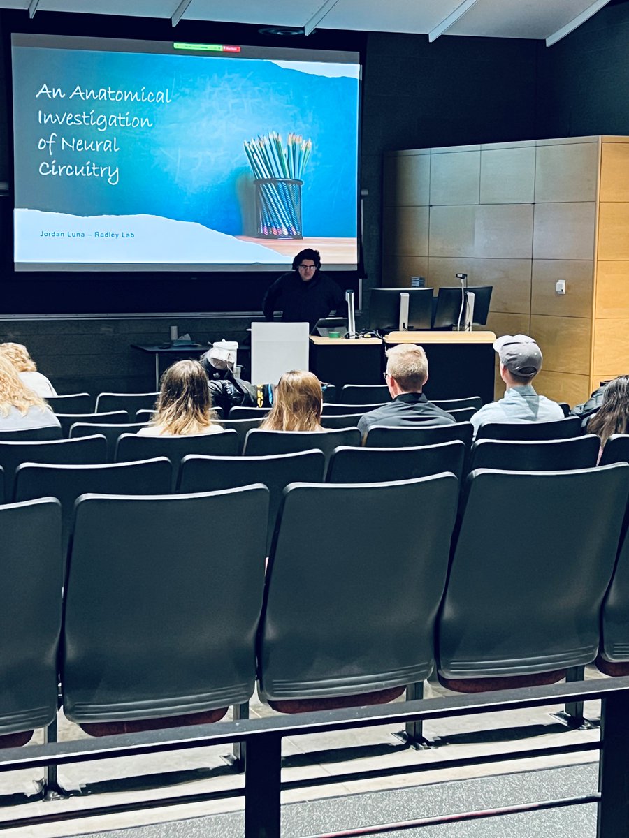 RadleyLab's tweet image. A big congratulations to Jordan Luna, an undergraduate student in the lab on his excellent Iowa Sciences Academy Fall 2022 Symposium presentation.